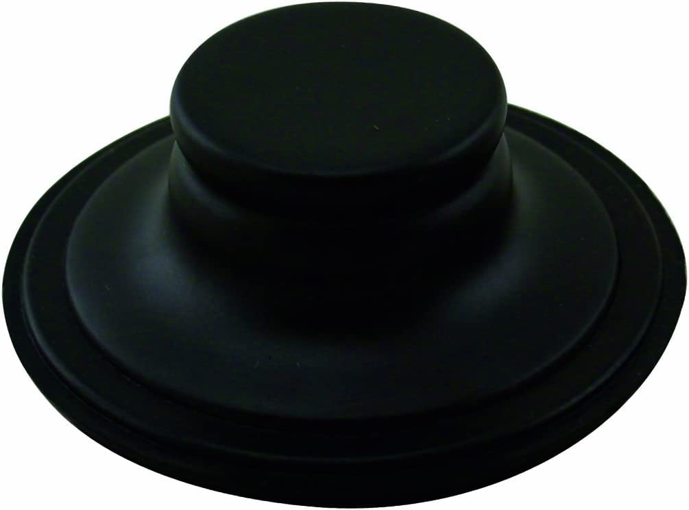 Westbrass A2165-62 4-1/4" OD Post Style Large Kitchen Basket Strainer with Waste Disposal Flange and Stopper Drain Set, 1-Pack, Matte Black