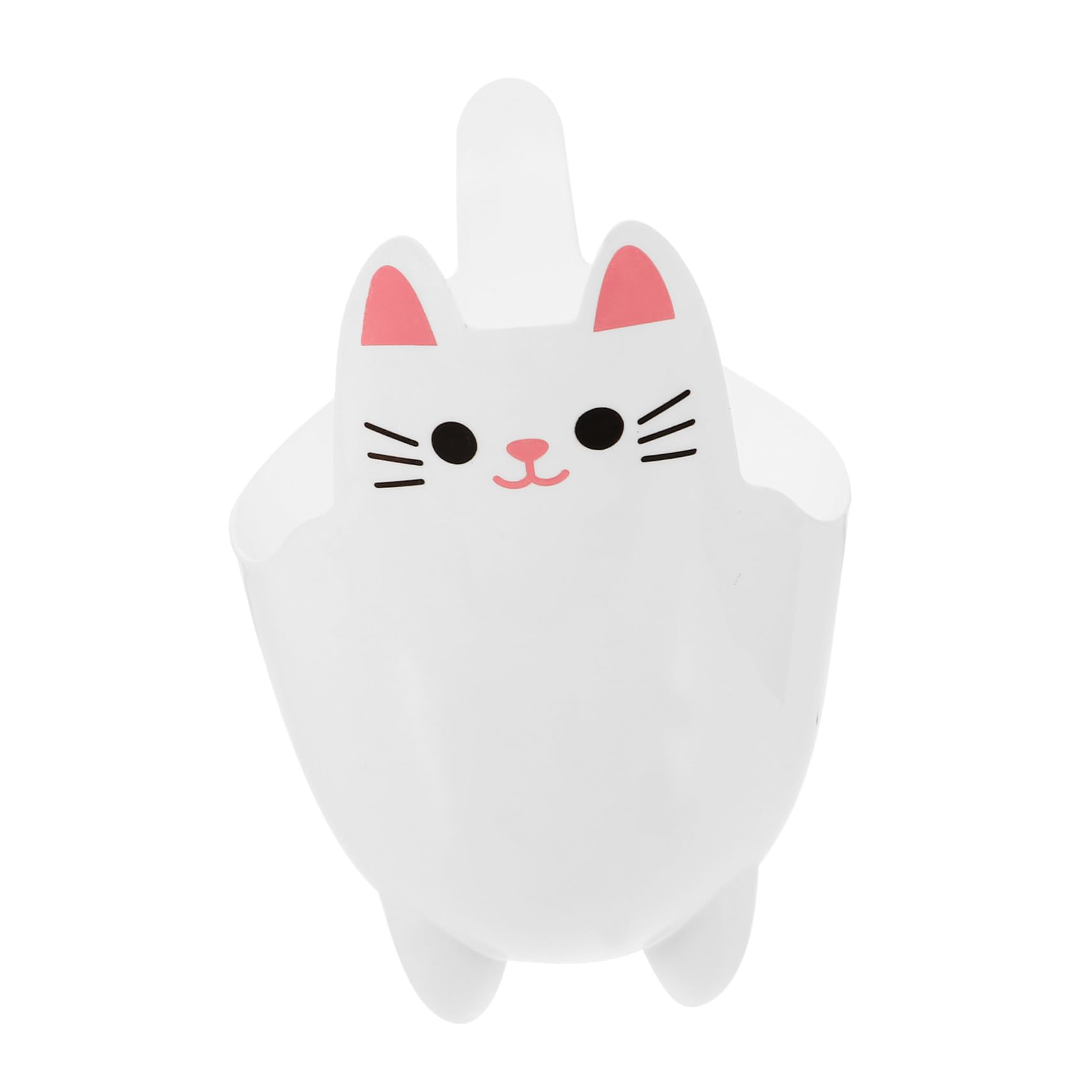 ULTECHNOVO cat Shaped Trash can Desktop Garbage can Desktop cat Decoration Desk Pencil Holder Mini Table Garbage bin Desk Trash can Mini Trash bin Towel Rack Office White Cartoon pp