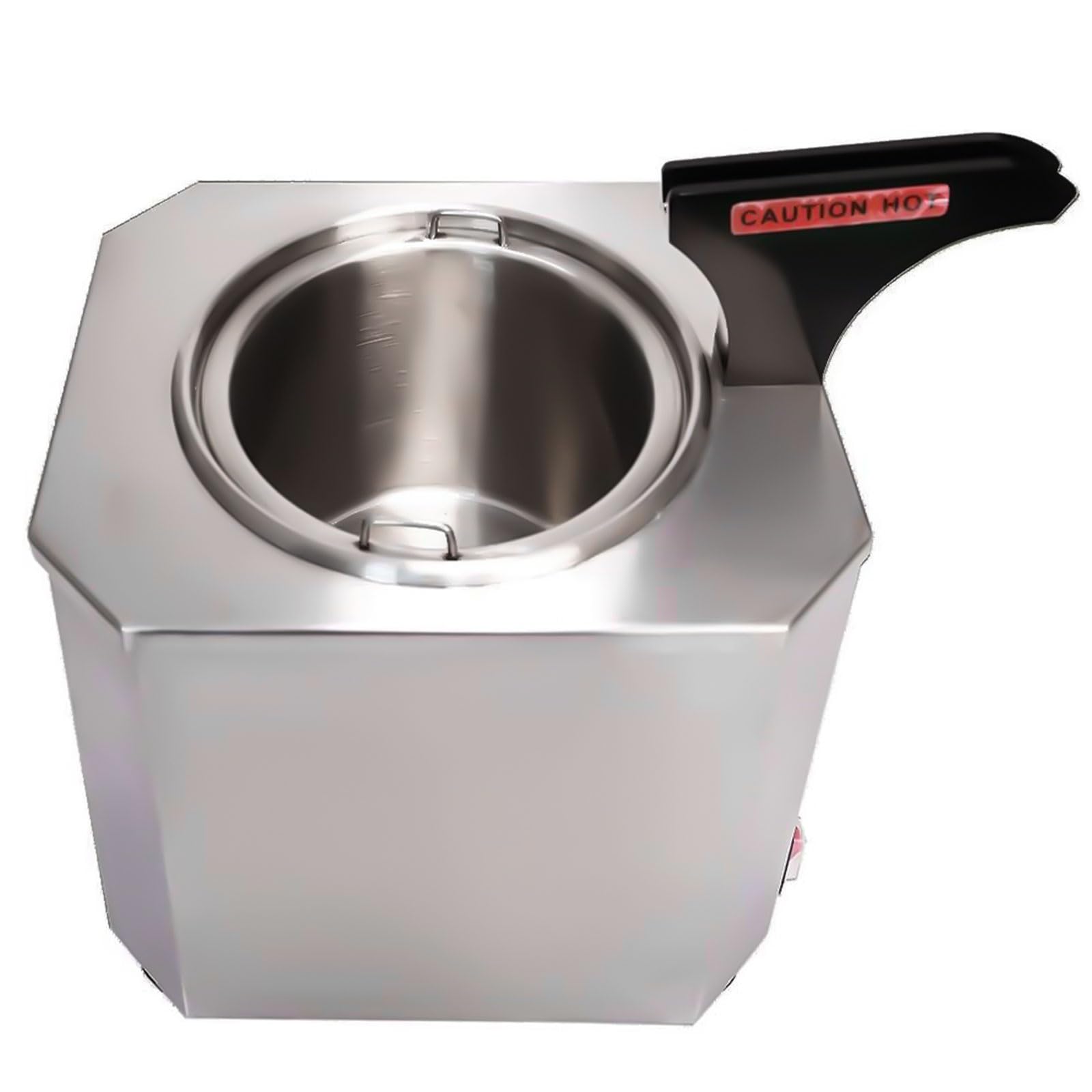 Nacho Cheese Dispenser, 2.6 QT Nacho Cheese Warmer, Stainless Steel Popcorn Butter Dispenser, 30-110℃