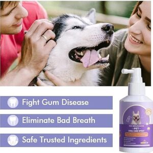 Nchampionba Petry Oral Spray for Dogs, Pet Oral Spray to Clean Dogs & Cats' Teeth, Petry Teeth Cleaning Spray Healthpety Oral Spray for Dog, Pet Breath Freshener Oral Spray. (50ML, 2PCS)