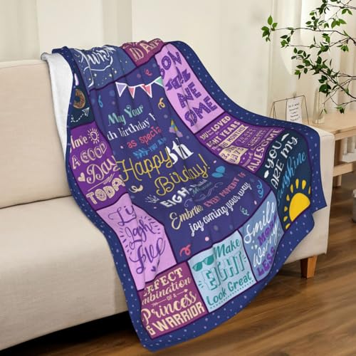 Birthday Gifts for 9 Year Old Girl, 9 yr old girl gift ideas, 9th Birthday Gifts/Decorations for Girls, Birthday Gifts for Girls Age 9, Presents for 9/Nine Year Old Girls Throw Blanket 60x50 Inch