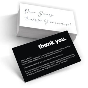 EppoBrand 80x Thank You For Your Purchase Order Feedback Request Cards Easy to Write On