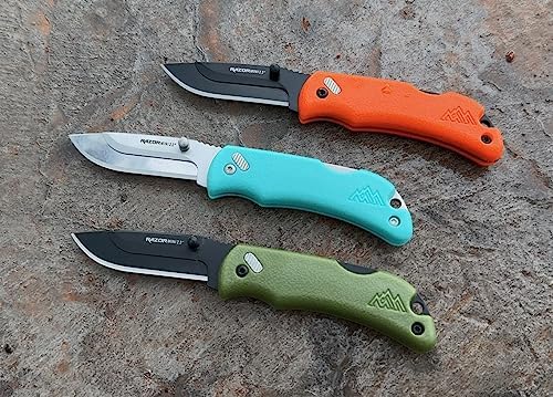 OUTDOOR EDGE Razor Mini Folding Pocket Knife | Compact 2.2" EDC Knife with RazorSafe Replaceable Blades | Perfect Small Everyday Carry | Includes 2 Replaceable Drop Point Blades | Great Gift for Women