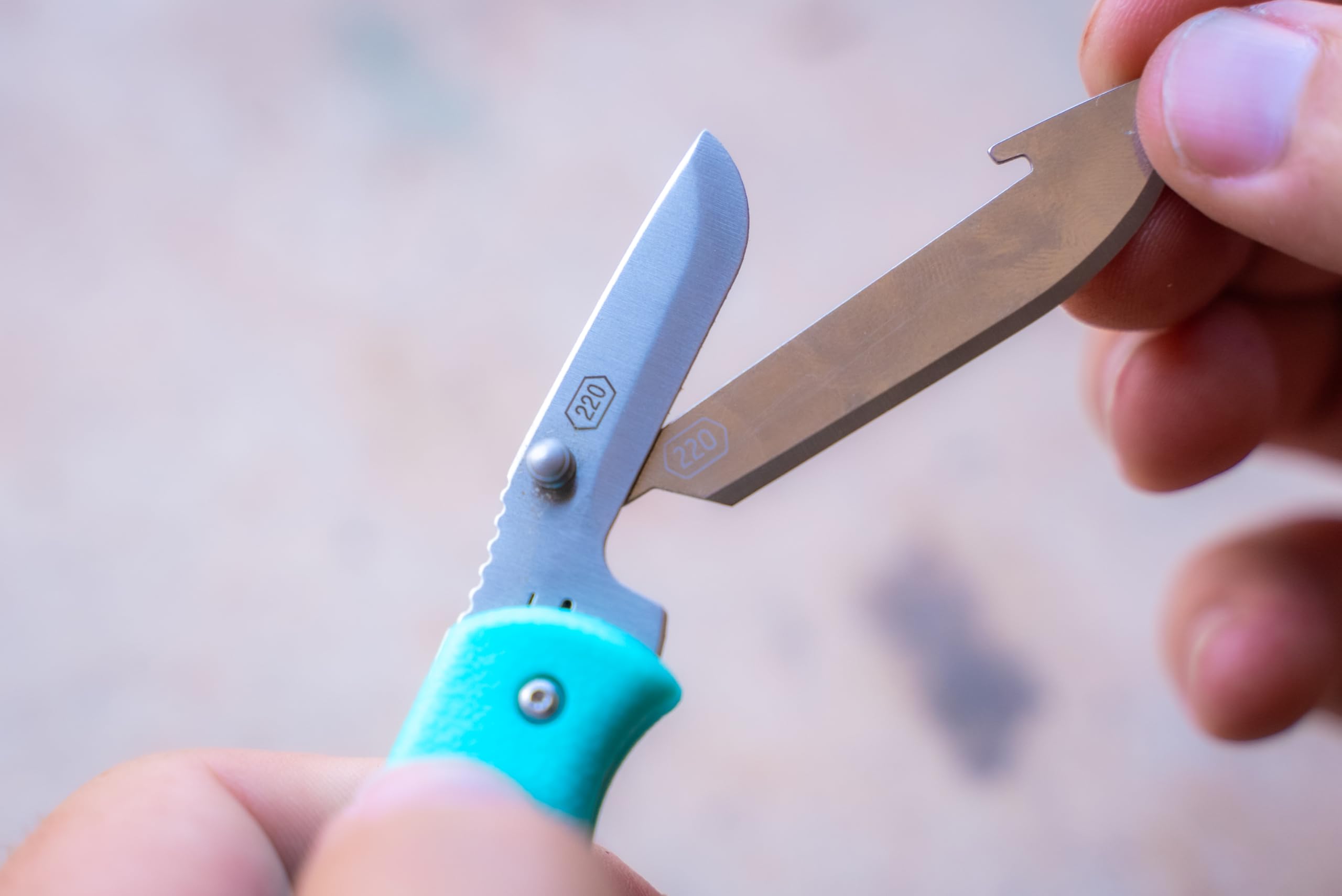 OUTDOOR EDGE Razor Mini Folding Pocket Knife | Compact 2.2" EDC Knife with RazorSafe Replaceable Blades | Perfect Small Everyday Carry | Includes 2 Replaceable Drop Point Blades | Great Gift for Women