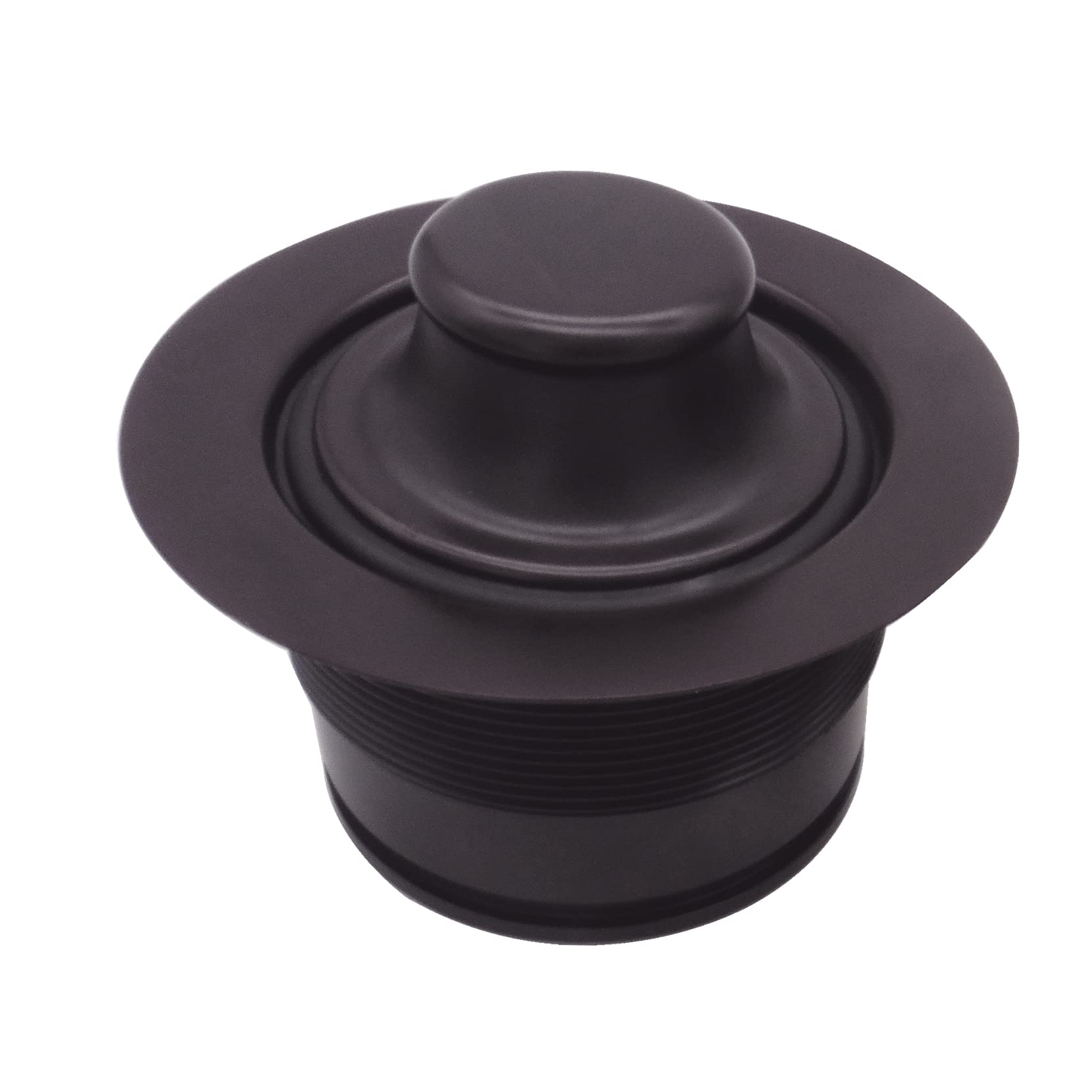 Westbrass A2105-12 3-1/2" EZ-Mount Brass Kitchen Sink Waste Disposal Drain Flange and Stopper, Oil Rubbed Bronze