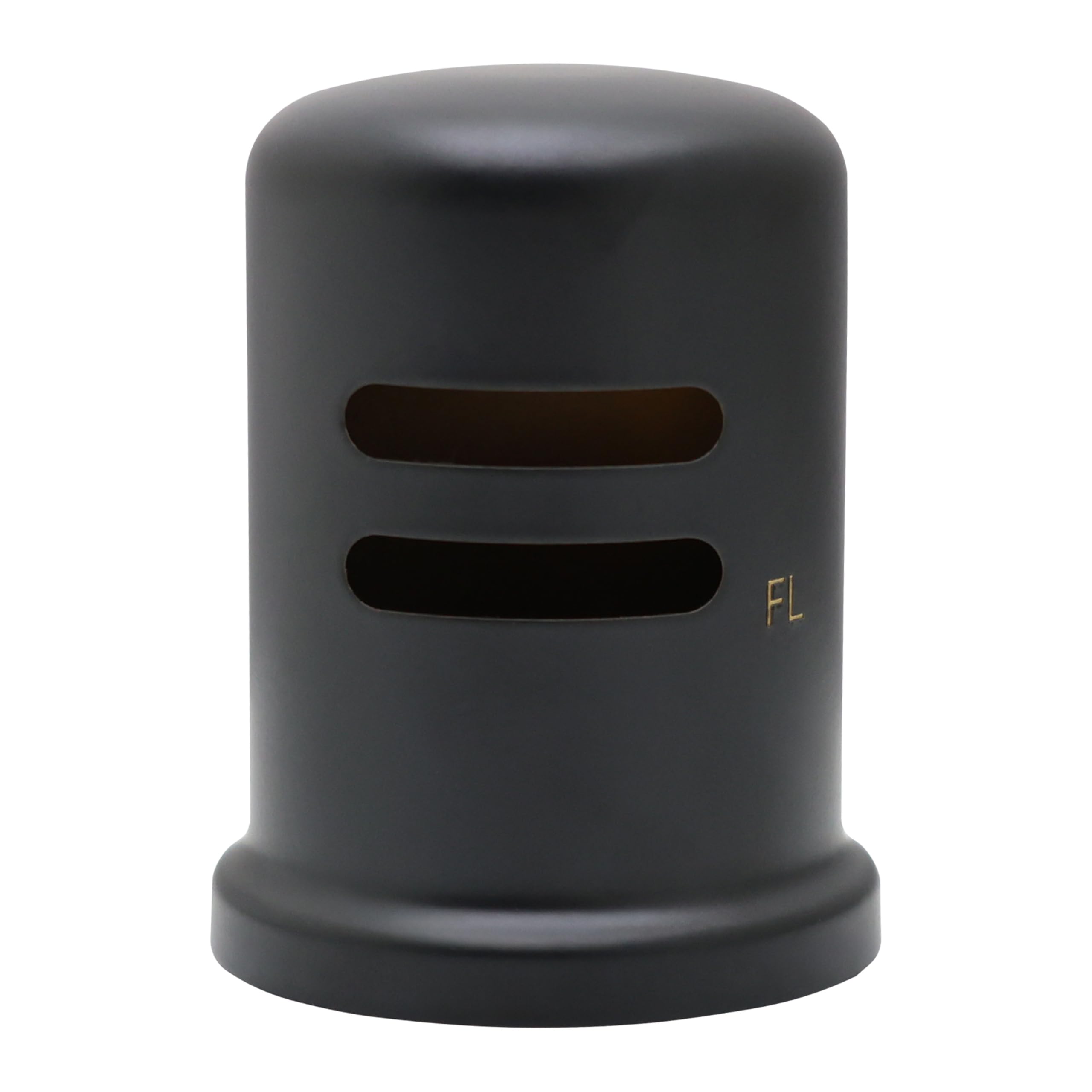 Westbrass A201-1-62 1-3/4" x 2-3/4" Solid Brass Air Gap Cap Only, Skirted, 1-Pack, Matte Black