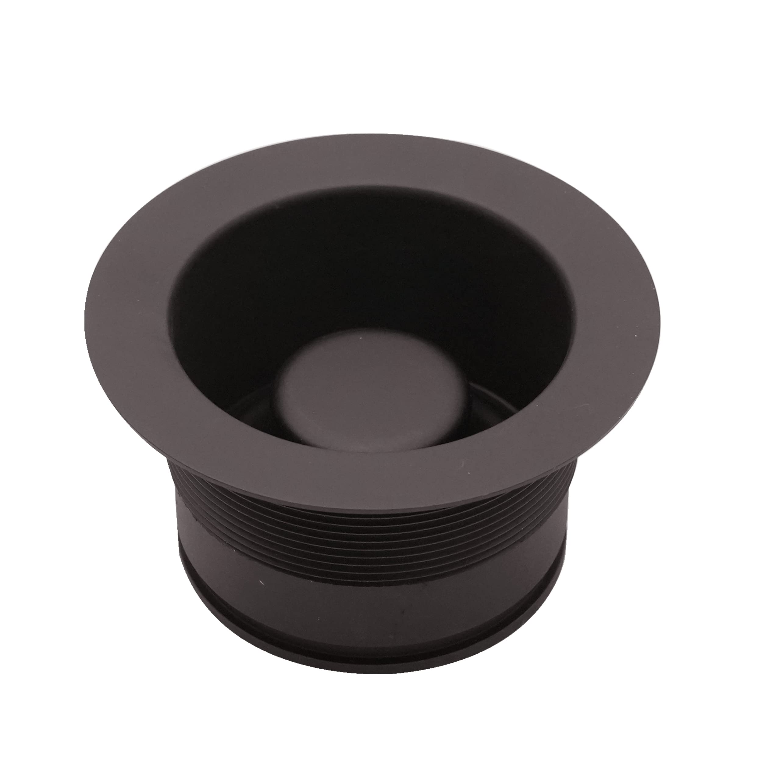 Westbrass A2105-12 3-1/2" EZ-Mount Brass Kitchen Sink Waste Disposal Drain Flange and Stopper, Oil Rubbed Bronze