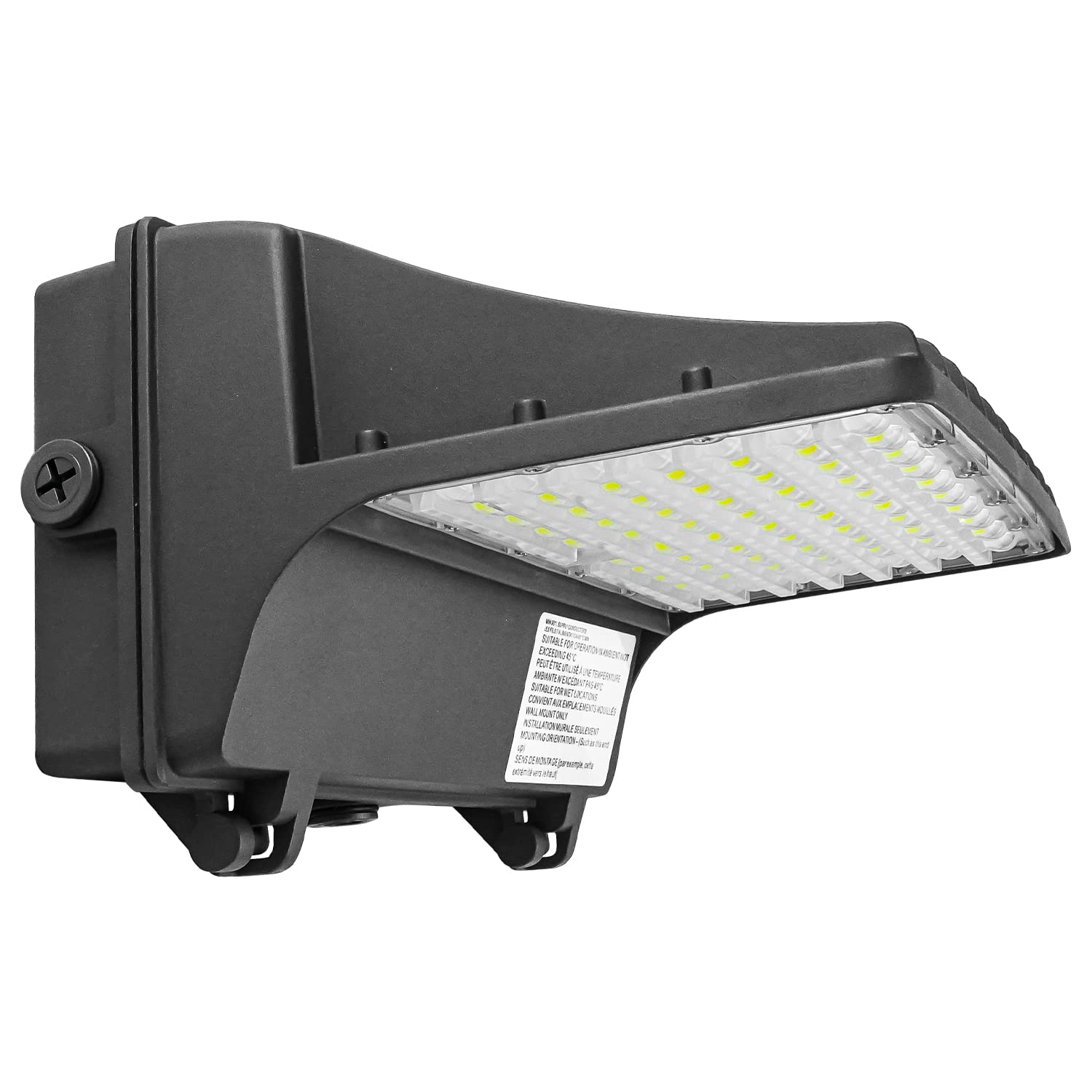 OSTEK 80W/60W/40W/20W Power Selectable LED Wall Pack Light with Photocell Full Cut-Off 11000LM 5000K, Outdoor Area Full Cutoff Wall Pack led Fixture IP65, UL, DLC