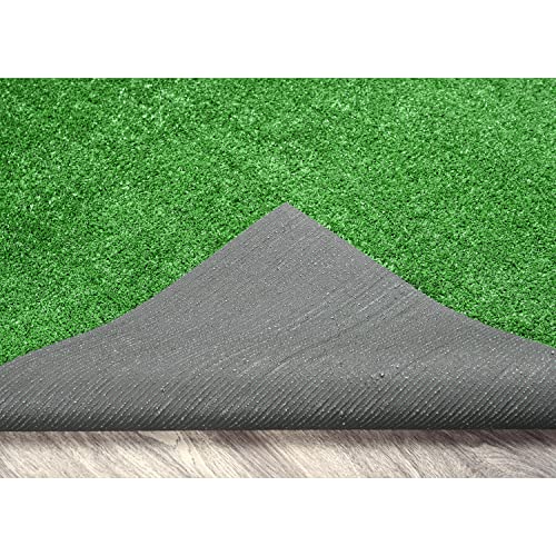 Garland Rug Artificial Grass 12 Ft. X 12 Ft. Large Indoor/Outdoor Area Rug Green -Lush Green, Durable, and Low-Maintenance for Patios, Lawns, and More