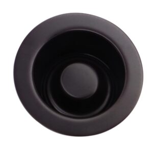 Westbrass A2105-12 3-1/2" EZ-Mount Brass Kitchen Sink Waste Disposal Drain Flange and Stopper, Oil Rubbed Bronze