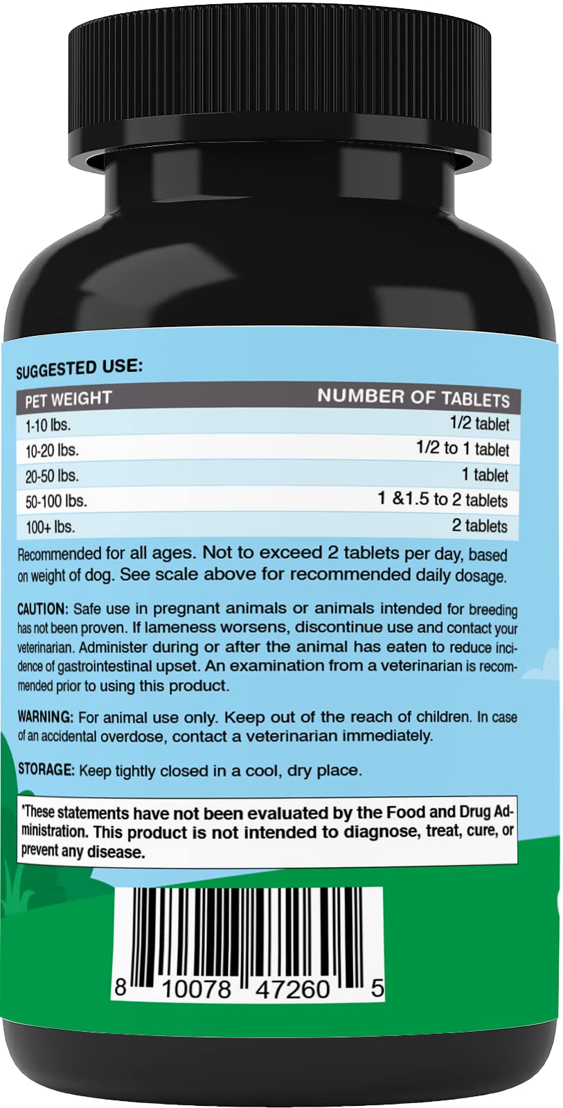 Vitamatic Turmeric for Dogs Anti Inflammatory Pain Relief - 120 Chewable Tablets - Hip & Joint Support Anti Inflammatory for Dogs with Curcumin, Collagen & Black Pepper