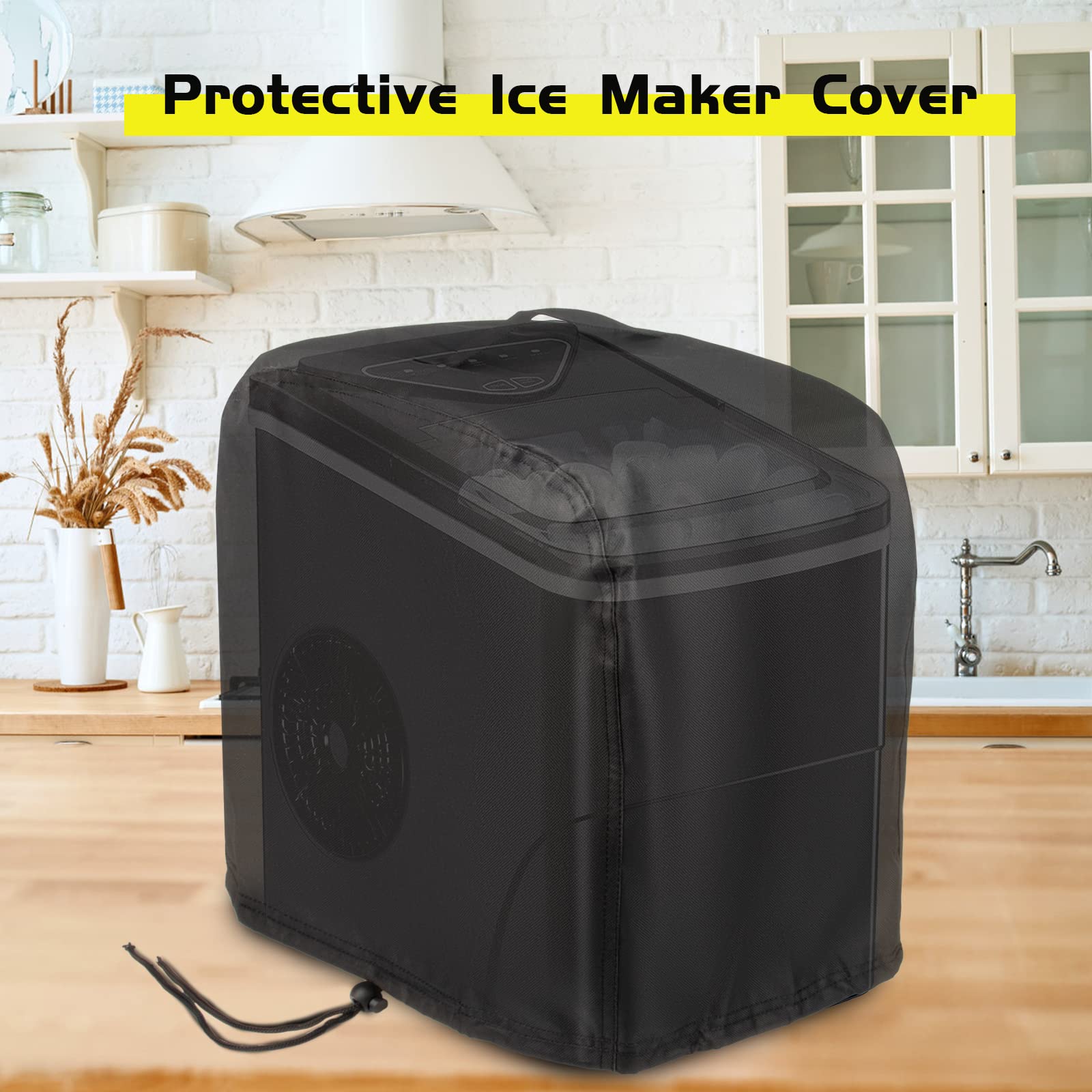 Guisong Ice Maker Cover for AGLUCKY Countertop Ice Maker Machine, Waterproof& Dustproof Cover for Portable Ice Makers/Ice Cube Maker/Ice Machine