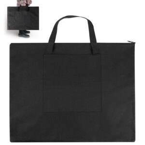 yasyu a2 art portfolio case, artist carrying bag,drawing sketching board tote bag,art painting case bag with handles - black ,65.5 x 54 cm