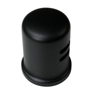 Westbrass A201-1-62 1-3/4" x 2-3/4" Solid Brass Air Gap Cap Only, Skirted, 1-Pack, Matte Black