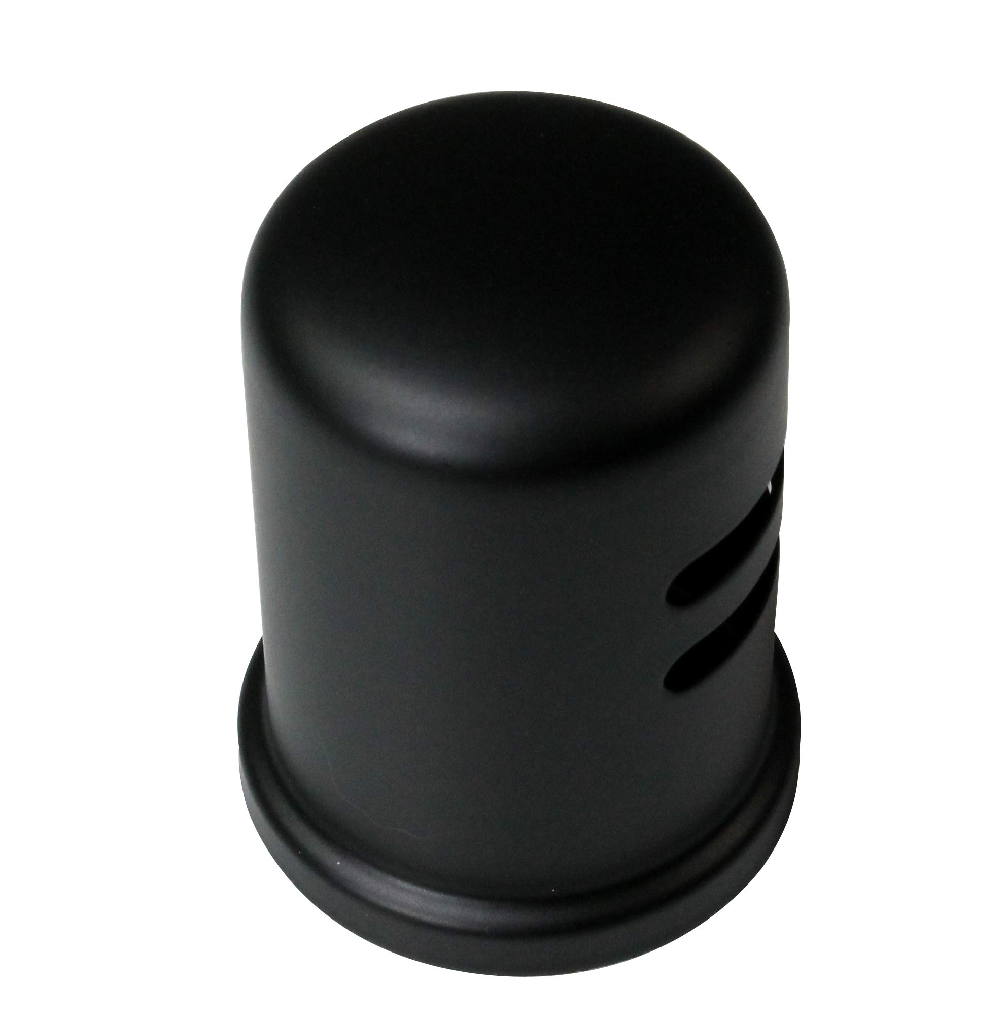 Westbrass A201-1-62 1-3/4" x 2-3/4" Solid Brass Air Gap Cap Only, Skirted, 1-Pack, Matte Black