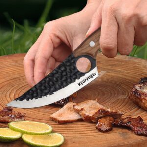 kyoryuger Fish Scale Knife Kitchen Knives Japanese Chef Knife Pro Kitchen Knife 8 Inch Chef's Knives High Carbon Stainless Steel Sharp Paring Knife with Ergonomic Handle, Useful Kitchen Gadgets