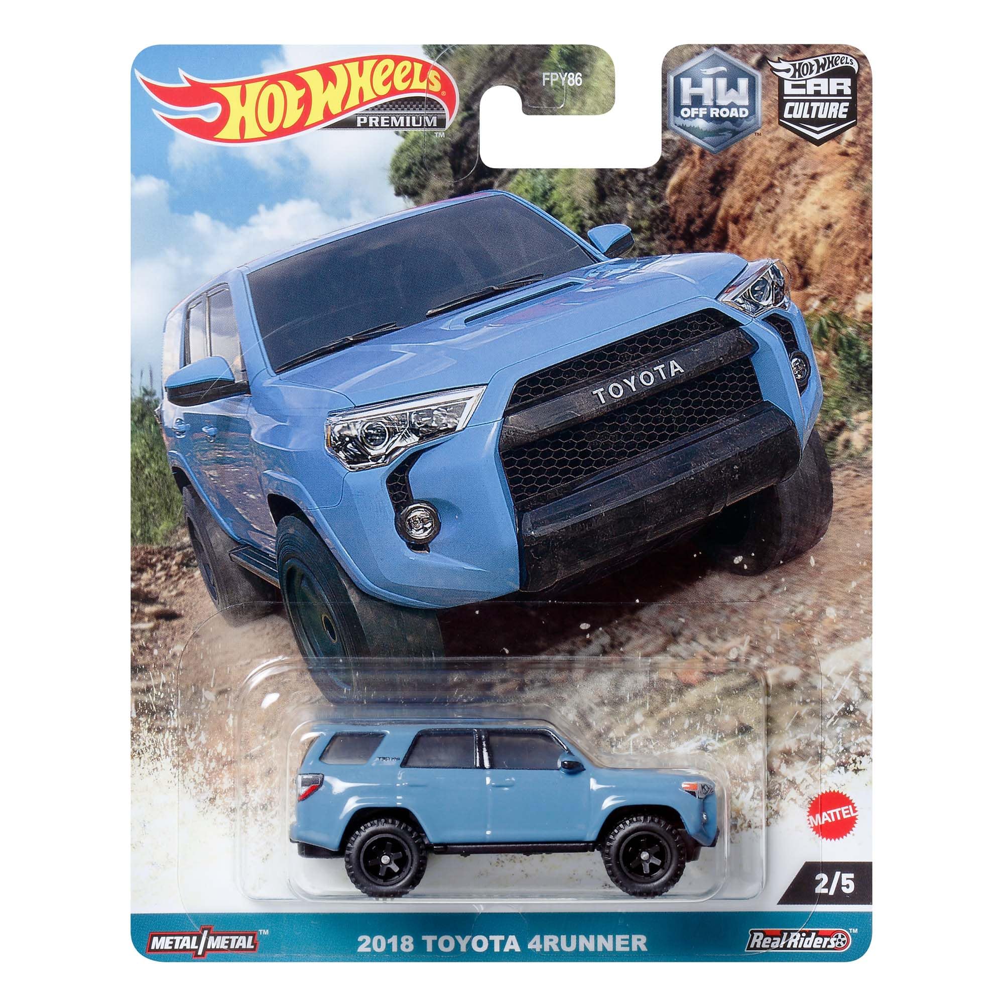 Hot Wheels HKC73 Car Culture Off Road - 2018 Toyota 4Runner [3 Years Old and Up]