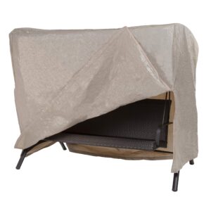 modern leisure patio swing cover - outdoor swing cover, waterproof & weatherproof,khaki