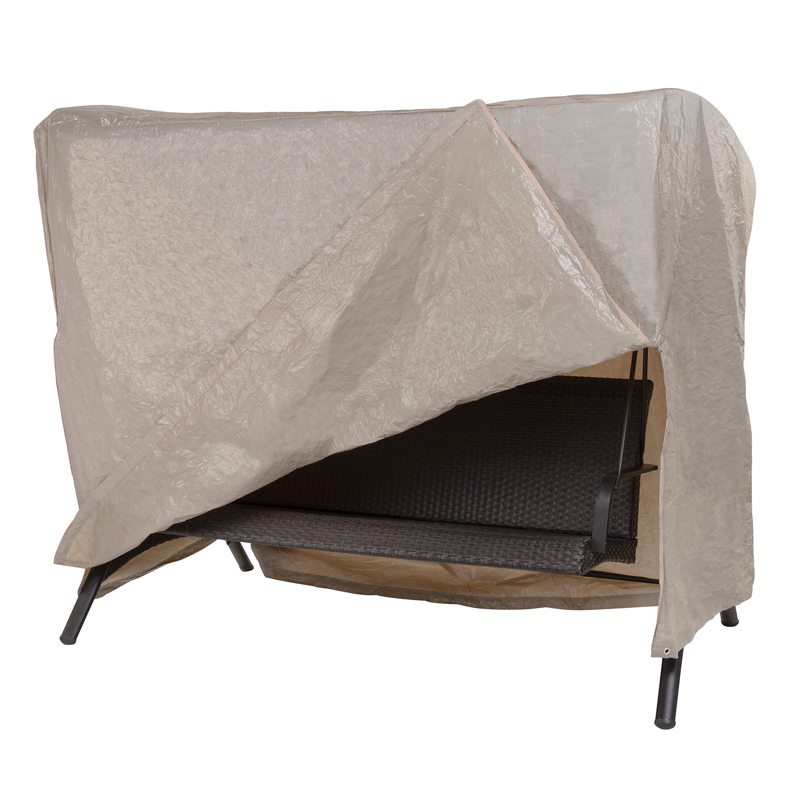 Modern Leisure Patio Swing Cover - Outdoor Swing Cover, Waterproof & Weatherproof,Khaki