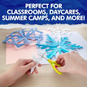 Idiy Kid's Scissors Class Value pack Value (25pc) - 5" Soft Grip Blunt Tip Safety Easy Cut Scissors-Elementary Projects, Summer Camps, Class Arts & Crafts Back to School Supplies for Children, Teacher