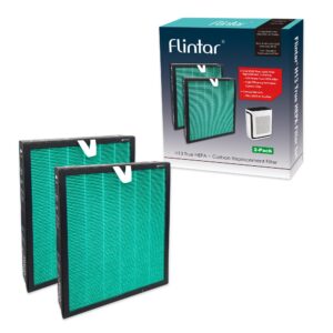 flintar vital 200s toxin/smoke absorber replacement filter, compatible with levoit vital 200s air purifier, h13 true hepa + activated carbon replacement filter, part # vital 200s-rf-tx, 2-pack