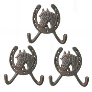 remenna cast iron decorative wall hooks coats aprons hats towels hooks beach ocean theme chic metal hooks for coats, aprons, hats, towels, pot holders, more… (ocean theme (set of 3))