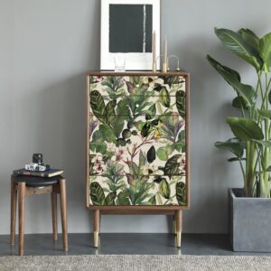 Luvdecor Wallpaper Peel and Stick Boho Leaf Tropical Wallpaper for Bedroom Removable Wallpaper Peel and Stick Floral Palm Leaf Botanic Boho Wallpaper for Renter Accent Wall 17.7 * 118 in