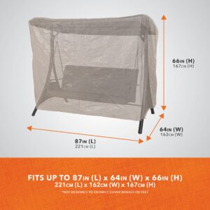 Modern Leisure Patio Swing Cover - Outdoor Swing Cover, Waterproof & Weatherproof,Khaki