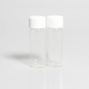 8 Pcs 20ml Glass Vials with Screw Caps, 4 Colors Caps, Clear Glass Vials, Leak-Proof Glass Bottle