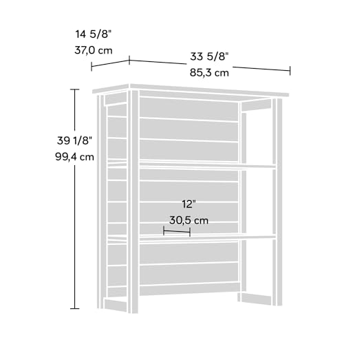 Sauder Cottage Road Library Hutch, White Finish