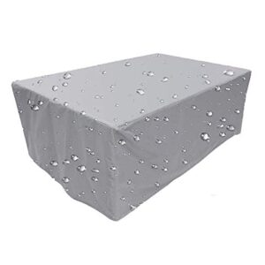 Patio Furniture Covers Rectangular, Height 37" and above custom size available300D Oxford Polyester material Windproof, Anti-UV,Durable Waterproof Dustproof Outdoor Cover for Garden