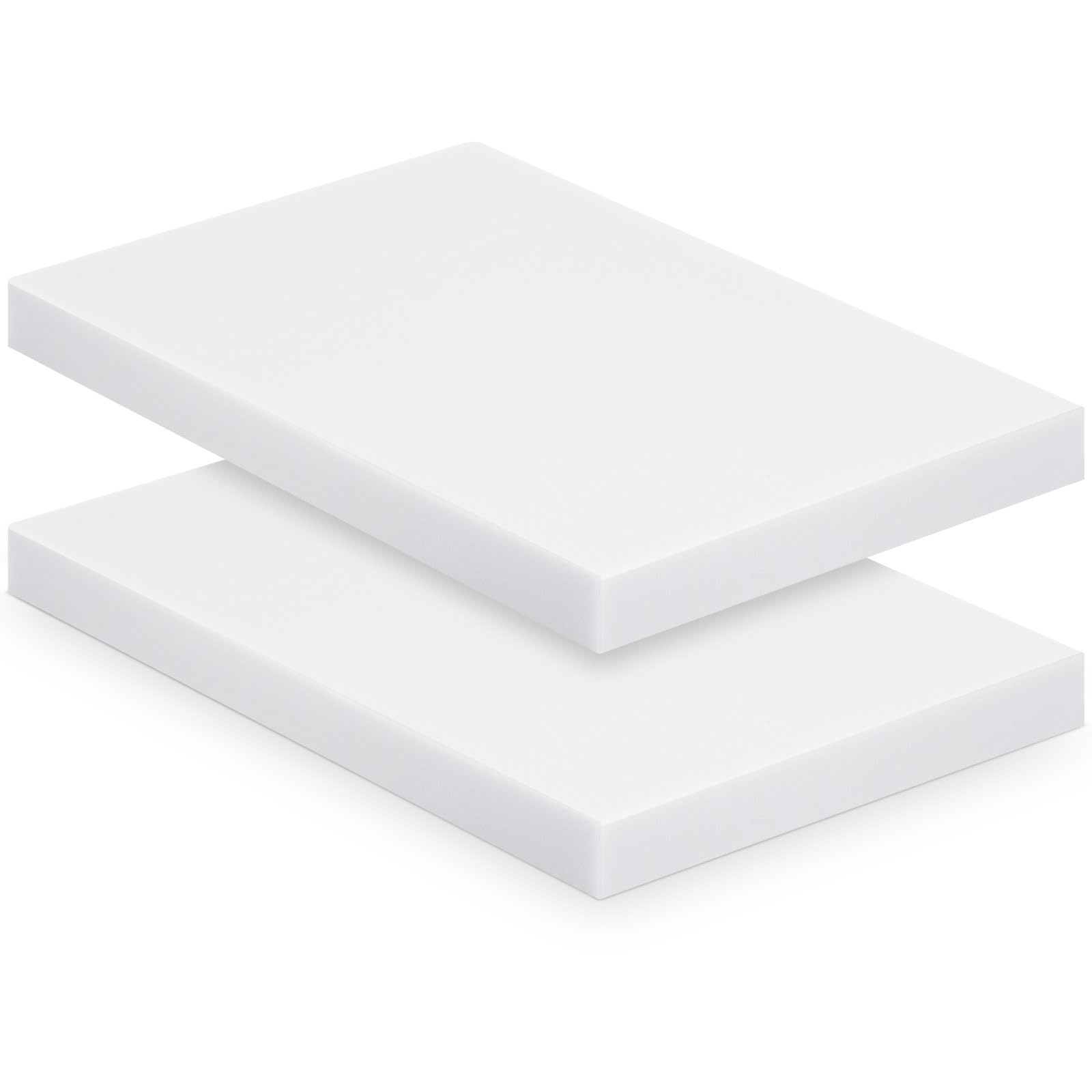 Treela 2 Pcs Thermoform Sheet White Thermoform Molding Foams for Holster and Sheath Making DIY (12 x 8 x 1 Inch)