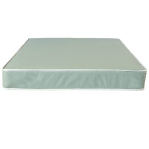 Greaton, 9-Inch Medium Firm Water-Resistance Vinyl Innerspring Mattress, Experience Superior Support and Comfort with Clean and Safe Sleep, Full, Green