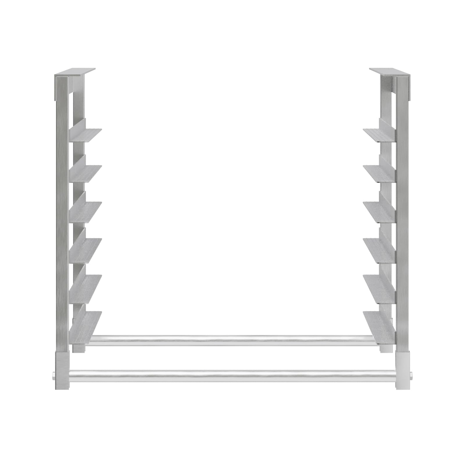 AmGood Table-Mounted Aluminum Bun Pan Rack for 30" Wide Work Tables - 6 Pan Capacity