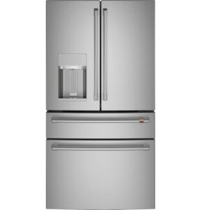 café cxe22dp2ps1 22.3 cu. ft. stainless french door counter depth smart refrigerator