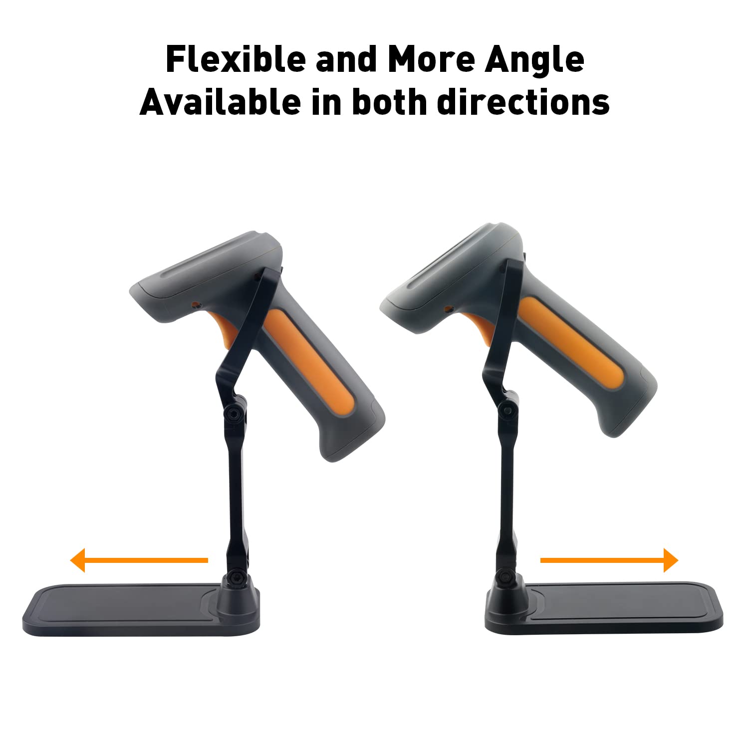 Universal Barcode Scanner Stand, VOTTAN Free-Installed Foldable Barcode Reader Hodlder Angle and Height Adjustable Hands Free Scanner Stand for Supermarkets Library Store Warehouse