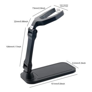 Universal Barcode Scanner Stand, VOTTAN Free-Installed Foldable Barcode Reader Hodlder Angle and Height Adjustable Hands Free Scanner Stand for Supermarkets Library Store Warehouse