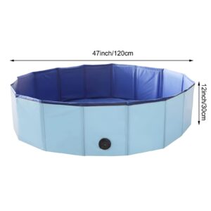 Artilife Whelping Box for Dogs Welp Box Whelping Pool,Puppy Whelping Box,Whelping Pen for Dogs,Whelping Box for Dogs and Puppies,Great for Puppies,Easy to Clean (47inch Dia.x12inch H(120x30cm), Blue)