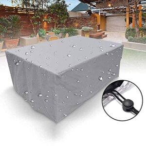 Patio Furniture Covers Rectangular, Height 37" and above custom size available300D Oxford Polyester material Windproof, Anti-UV,Durable Waterproof Dustproof Outdoor Cover for Garden