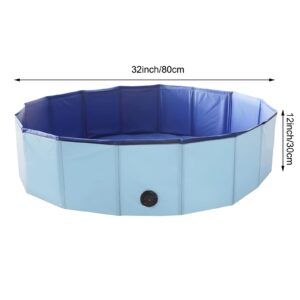 Artilife Whelping Box for Dogs Welp Box Whelping Pool,Puppy Whelping Box,Whelping Pen for Dogs,Whelping Box for Dogs and Puppies,Great for Puppies,Easy to Clean (32inch Dia.x12inch H(80x30cm), Blue)