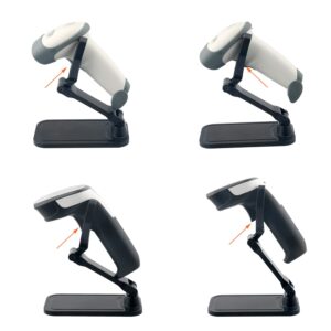 Universal Barcode Scanner Stand, VOTTAN Free-Installed Foldable Barcode Reader Hodlder Angle and Height Adjustable Hands Free Scanner Stand for Supermarkets Library Store Warehouse