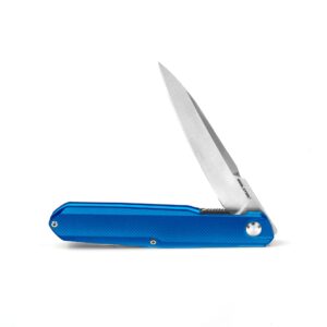 Real Steel G5 Metamorph Mk.II Folding Pocket Knife - Sandvik 14C28N Blade, Aluminum Handle - Camping, EDC Knife for Men and Women (Intense Blue)