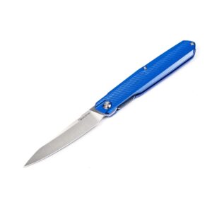 Real Steel G5 Metamorph Mk.II Folding Pocket Knife - Sandvik 14C28N Blade, Aluminum Handle - Camping, EDC Knife for Men and Women (Intense Blue)