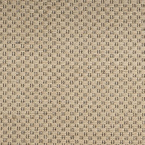 Nourison Washable Jute Solid Natural 7'10" x 9'10" Area -Rug, Easy -Cleaning, Non Shedding, Bed Room, Living Room, Dining Room, Kitchen (8x10)