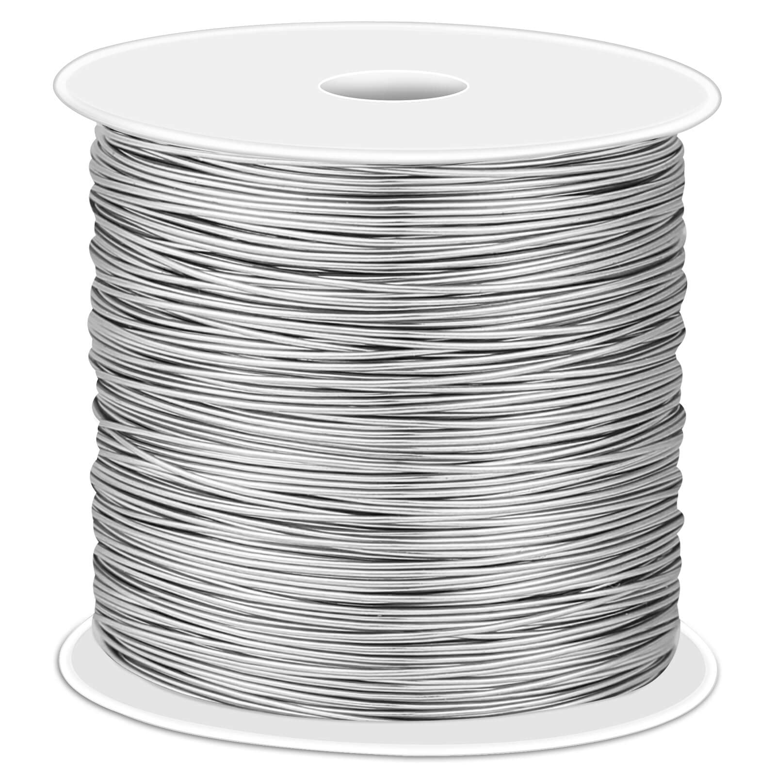 cridoz 22 Gauge Stainless Steel Wire for Jewelry Making, Bailing Wire Snare Wire Wrapping for Craft and Jewelry Making