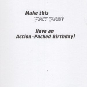 Batman Happy Birthday Card - Push Your Limits! Show No Fear! Dominate! Make This Your Year! Have an Action-Packed Birthday!