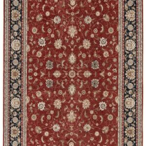 Alfa Rich Ultra-Thin (0.25 in) 5x8 Red Blue Washable Non-Slip Area Rugs for Living Room Bedroom Rug