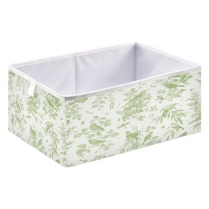 Kigai Toile Pattern Cube Storage Bins - 11x11x11 In Large Foldable Storage Basket Fabric Storage Baskes Organizer for Toys, Books, Shelves, Closet, Home Decor