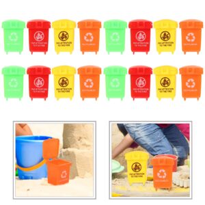 Toddmomy 20pcs Mini Garbage Can Toys Kids Garbage Can Toys Trash Can Toys Kids Vehicles Garbage Cans for Kids Toddlers Boy Toys