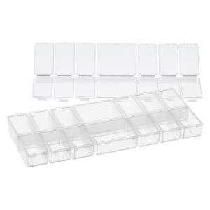 Clear 14-Compartment Flip Top Bead Organizer by Bead Landing™